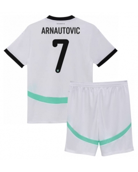 Austria Marko Arnautovic #7 Maglia Gara Trasferta Repliche Europei 2024 Bambino